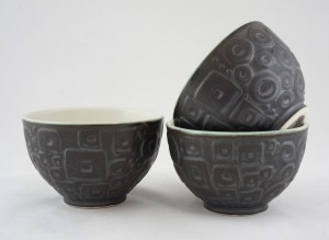 B W water etched bowls 00425